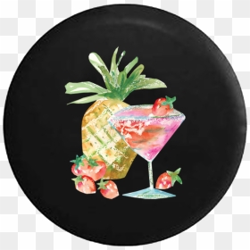 Pineapple Vacation Cocktail Drink Tropical Jeep Camper - Classic Cocktail, HD Png Download - tropical drink png
