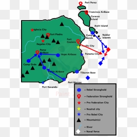 The 1st Rebel Fleet Is Destroyed And General Perez - Map, HD Png Download - destroyed city png