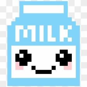 Milk Pixel Art, HD Png Download - shock emoji png