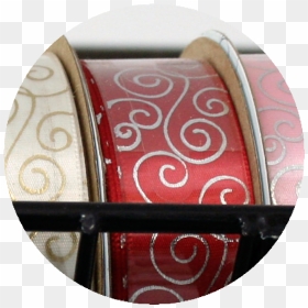 Swirl Pattern Ribbon Silver/red - Wood, HD Png Download - swirl pattern png