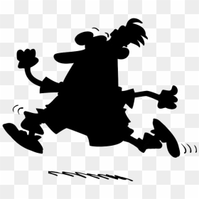 Transparent Exercise Clipart Png - Boy Running Black And White Cartoon, Png Download - jogging png