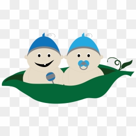 Two Peas In A Pod Clipart Twins, HD Png Download - pea png