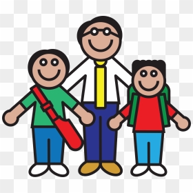 Male Teacher Clip Art, HD Png Download - father and son png