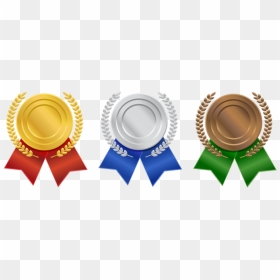 Medal Clipart Gold Silver - Silver Gold Medal Png, Transparent Png - gold silver bronze medal png