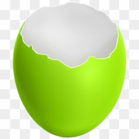 Broken Easter Egg Green Clip Art Image, HD Png Download - cracked egg png