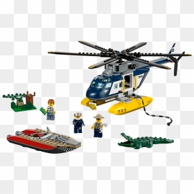 Lego City Police Helucopter, HD Png Download - police helicopter png