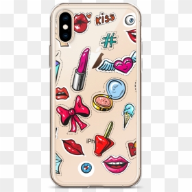 "kiss & Lips - Glitter Phone Cover, HD Png Download - iphone 6 transparent png