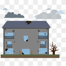Hole In Roof Vector, HD Png Download - destroyed city png