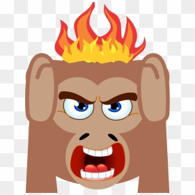 Panic Smiley, Png Download - Olá, Transparent Png - emoji fire png