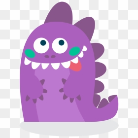 Purple Dragon Transparent - Cartoon, HD Png Download - dragon transparent png