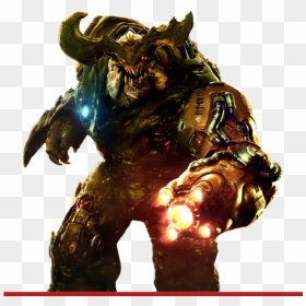 Doom - Doom Cyberdemon, HD Png Download - bullet hole metal png