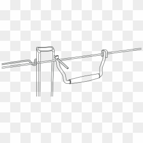 Hook Qt On Fencing Wire - Line Art, HD Png Download - fencing wire png