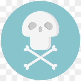 Education Icon, HD Png Download - danger symbol skull png