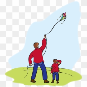 Kite Clipart Kite Runner - Cliparts Of Kite Flying, HD Png Download - father and son png