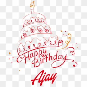Ajay Happy Birthday Vector Cake Name Png - Happy Birthday Asim, Transparent Png - happy birthday name png