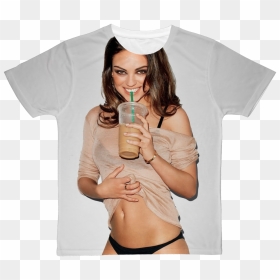 Mila Kunis Classic Sublimation Adult T-shirt"  Class= - Body Wallpaper Mila Kunis, HD Png Download - mila kunis png