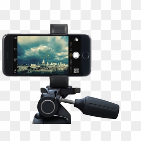 Clip Camera Tripod Mount - Phone Camera Stand Transparent Png, Png Download - mobile camera png
