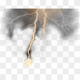 Gold Thunder Png, Transparent Png - thunders png
