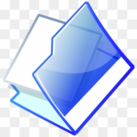 Open Folder Clip Arts - Computer File Clip Art, HD Png Download - file folder png