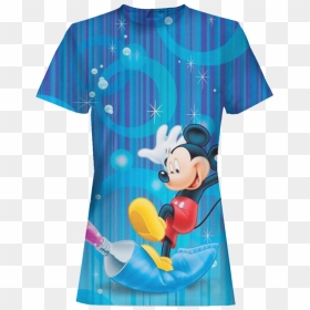Anime Mickey Mouse 3d T-shirt - Background Mickey Mouse Color, HD Png Download - mickey mouse 3d png