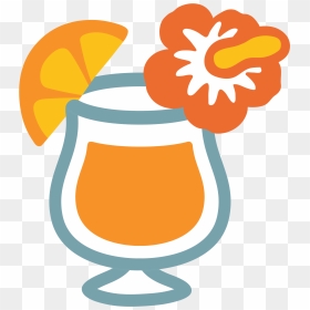 Tropical Emoji Png - Emoji Bebida, Transparent Png - tropical drink png