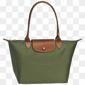Green Longchamp Handbag - Png Transparent Bag Png, Png Download - hand bag png