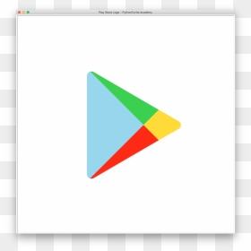 Triangle, HD Png Download - play store logo png