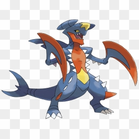 Mega Garchomp Pokédex - Imagenes De Pokemon Mega Garchomp, HD Png Download - garchomp png