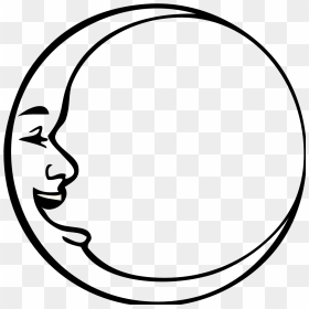 Clipart Moon Kid Png - Moon Clip Art Black And White, Transparent Png - black kid png