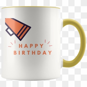 Bullhorn Happy Birthday Coffee Mug - Beer Stein, HD Png Download - bullhorn png