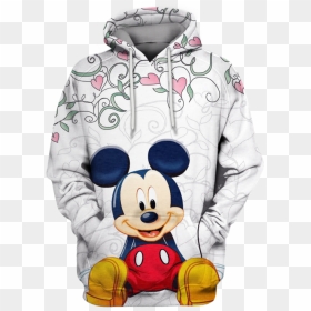 Anime Mickey Mouse Hoodie 3d - Mickey Mouse Png, Transparent Png - mickey mouse 3d png