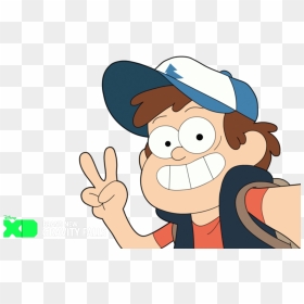 Transparent Cartoon Baseball Png - Gravity Falls Dipper Selfie, Png Download - dipper pines png
