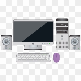 Parts Of A Desktop Computer With The Mouse Highlighted - Two Different Type Of Computer, HD Png Download - computer parts png