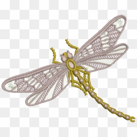 Dragonfly Embroidery Designs , Png Download - Dragonfly Embroidery Pattern, Transparent Png - embroidery designs png