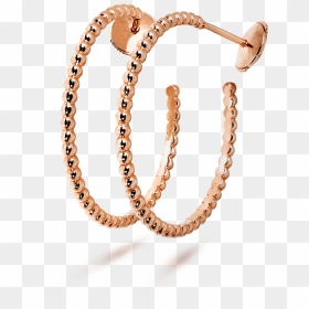 Perlée Pearls Of Gold Hoop Earrings, Small Model - Earring, HD Png Download - hoop earrings png