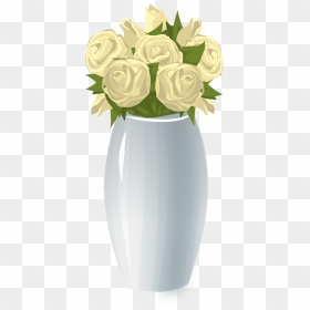 Roses Vase Flowers Free Photo - Flower Vase Vector Png, Transparent Png - flower vase with flowers photography png