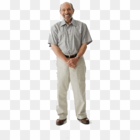 Cute Old Man Standing On The Whole Body Png Download - Old Man Transparent Background, Png Download - full body png