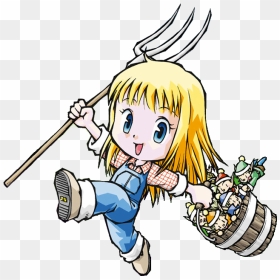 Crops Clipart Harvest Moon - Harvest Moon More Friends Of Mineral Town Claire, HD Png Download - harvest moon png
