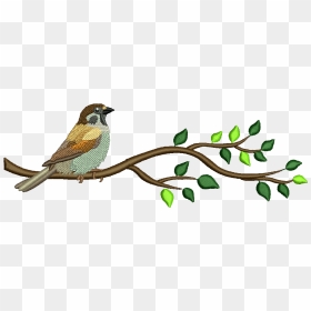 Finch, HD Png Download - embroidery designs png