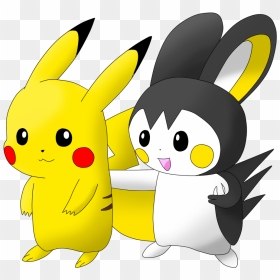 Emolga And Pikachu - Pikachu And Emolga, HD Png Download - emolga png