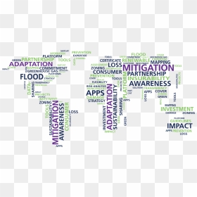 Climate Change Word Cloud - Climate Change Word Map, HD Png Download - climate change png