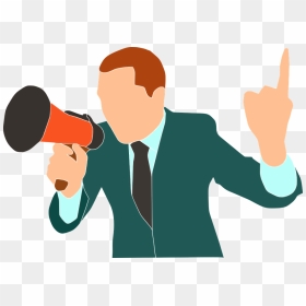 Persuasive Speech Clipart Png, Transparent Png - bullhorn png