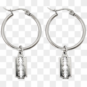 Image Of Broken Hoop Earrings - Earrings, HD Png Download - hoop earrings png