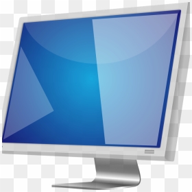 Computer Monitor Clipart Lcd Screen Free Vector Graphic - Monitor Vdu Visual Display Unit, HD Png Download - computer parts png
