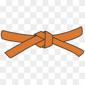 Orange Jiu Jitsu Belt, HD Png Download - belts png