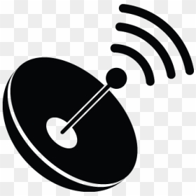 Internet Clipart Satellite Signal - Satellite Antenna Logo Png, Transparent Png - dish antenna png