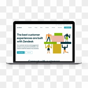 Zendesk Illustrations, HD Png Download - laptop mockup png