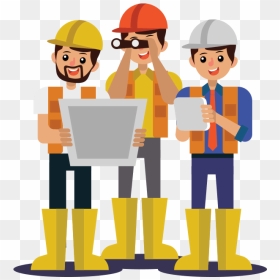 Worker Vector Construction Team - Cartoon Construction Worker Png, Transparent Png - contractor png