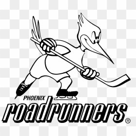 Phoenix Roadrunners Logo Black And White - Phoenix Roadrunners Ihl Logo, HD Png Download - phoenix black and white png
