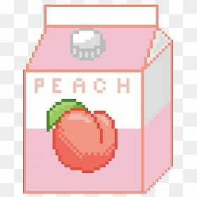 Peach Fruit Pixel Art, HD Png Download - art png tumblr
